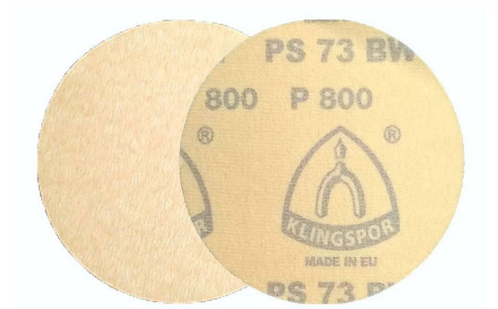 

Круги шлифовальные Ø 125 мм. на липучке (фибровые) P800 Klingspor від polirovka.lviv