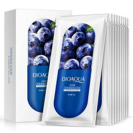 

Маска для лица увлажняющая с черникой Bioaqua