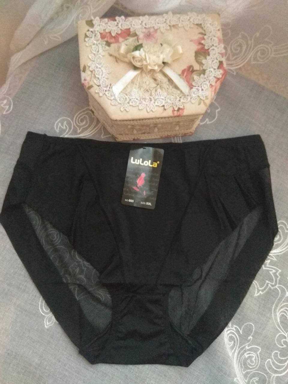 

Хл,2хл,3хл Бесшовные трусики с подтягивающим эффектом Lulola чорний Xl, Черный