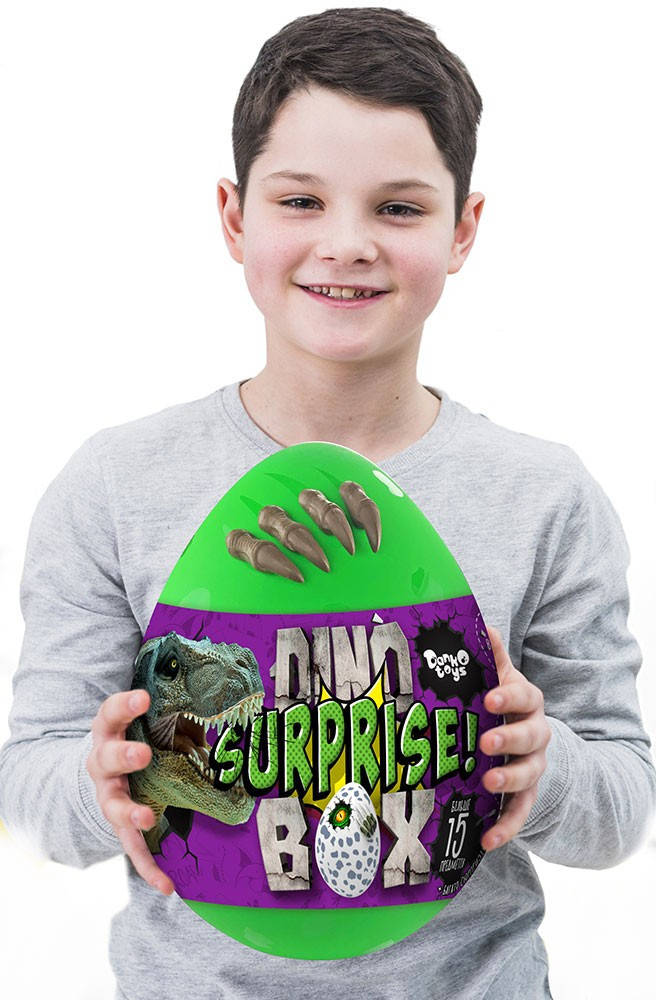 

Яйцо динозавра с 15-ю сюрпризами