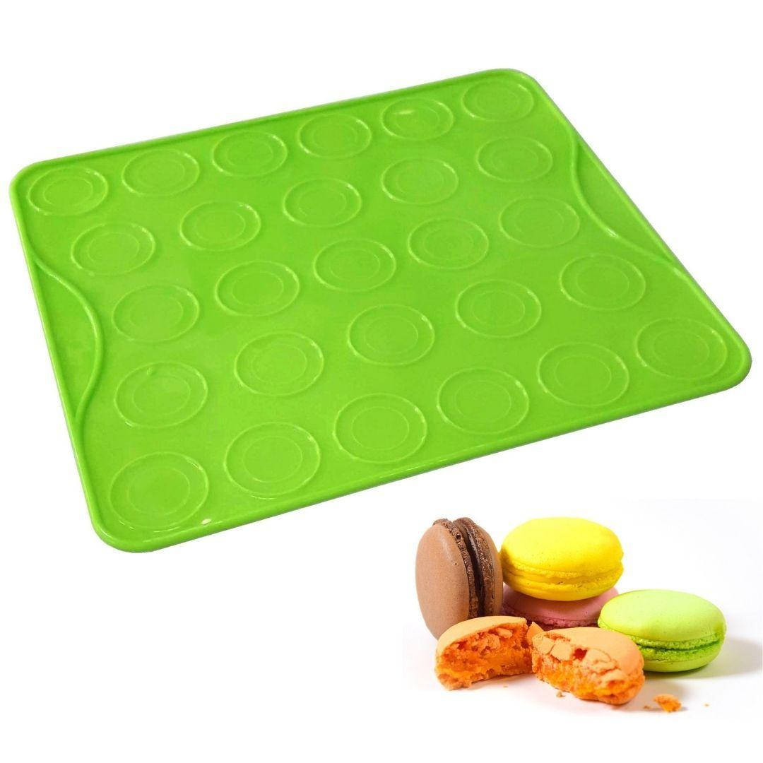 

Силиконовая форма для выпечки макаронс MagicKitchen 28х25.5 см салатовый, Зелёный