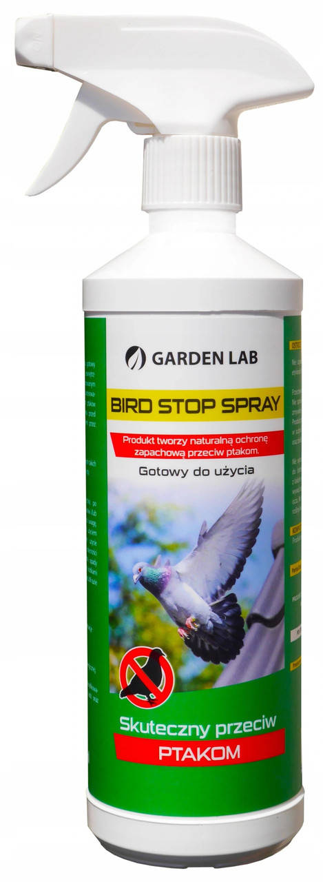 

Спрей для отпугивания голубей, птичий репеллент (спрей), 0,5 л - Garden Lab