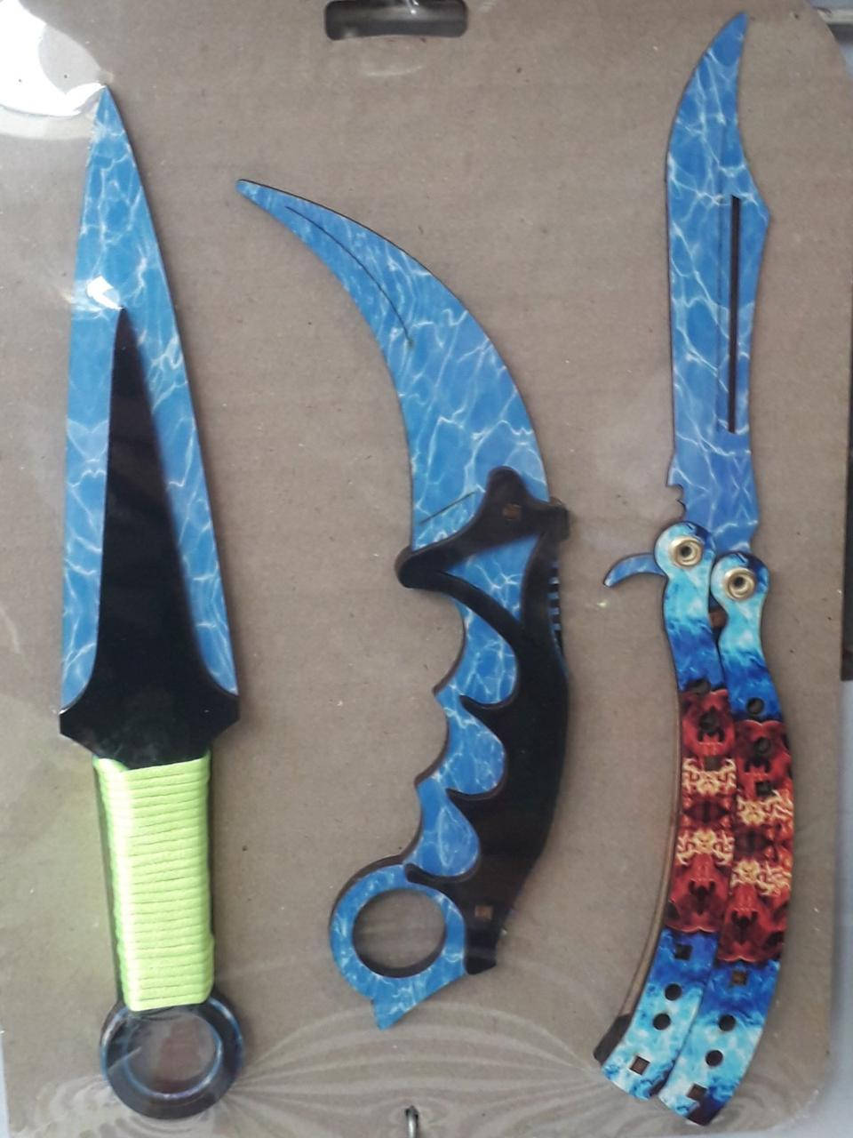 

Набор Деревянных Ножей - Бабочка Складной Раскладной Дерев'яний Ніж-метелик