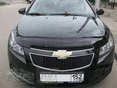 

ДЕФЛЕКТОР КАПОТА, МУХОБОЙКА CHEVROLET CRUZE 2009- VIP TUNING