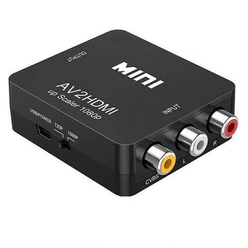 

Конвертер AV RCA - HDMI видео, аудио, FullHD 1080p, черный, 103749