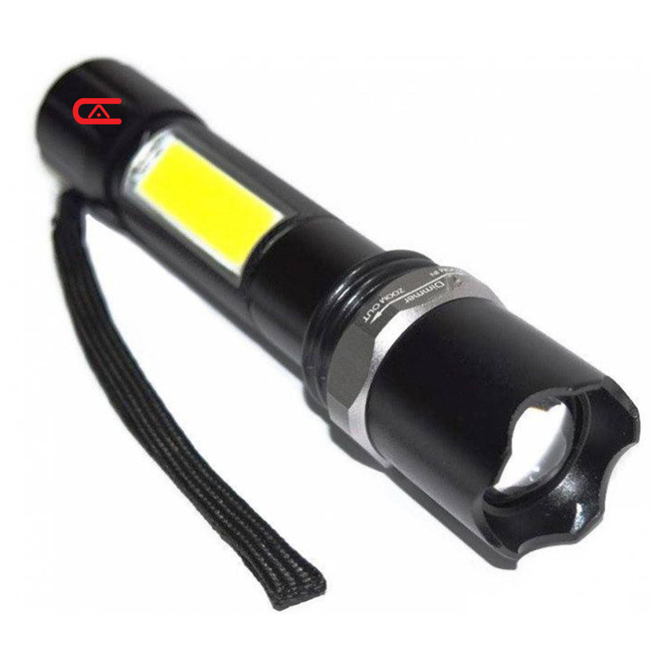 

Фонарь аккумуляторный BL-9626 led с usb ручной фонарик в кейсе, Черный