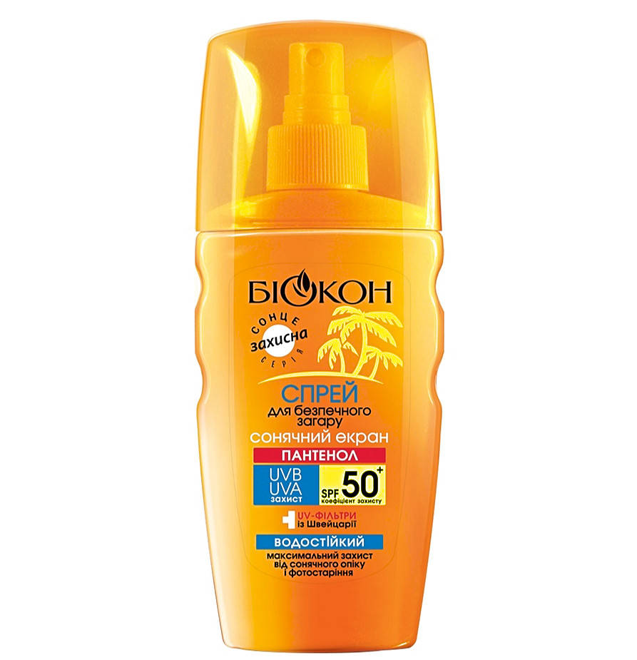 

Спрей для безопасного загара "Солнечный экран" SPF-50 Биокон