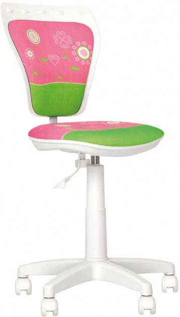 

Детское компьютерное кресло Министайл Ministyle White GTS Flowers Новый Стиль