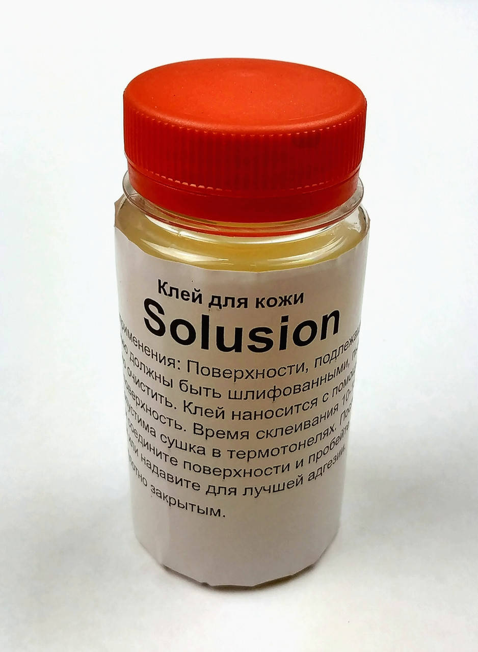 

Клей резиновый solusion слоник для кожи 100 мл