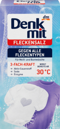 

Denkmit Fleckensalz fur Wasche Пятновыводитель для белого и цветного белья​ 500 г