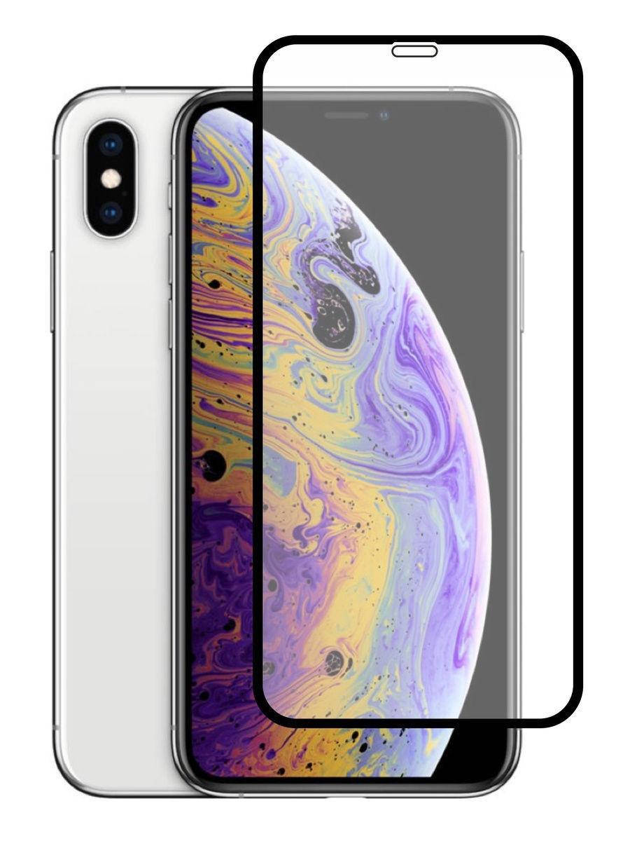 

Защитное стекло на IPhone XS / стекло защитное на айфон xs / 3D стекло для iphone xs, Черный