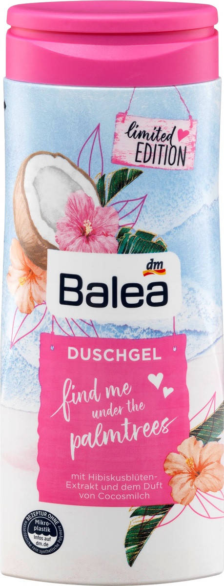 

Balea Dusche find me under the palmtrees Гель для душа Найди меня под пальмами 300 мл