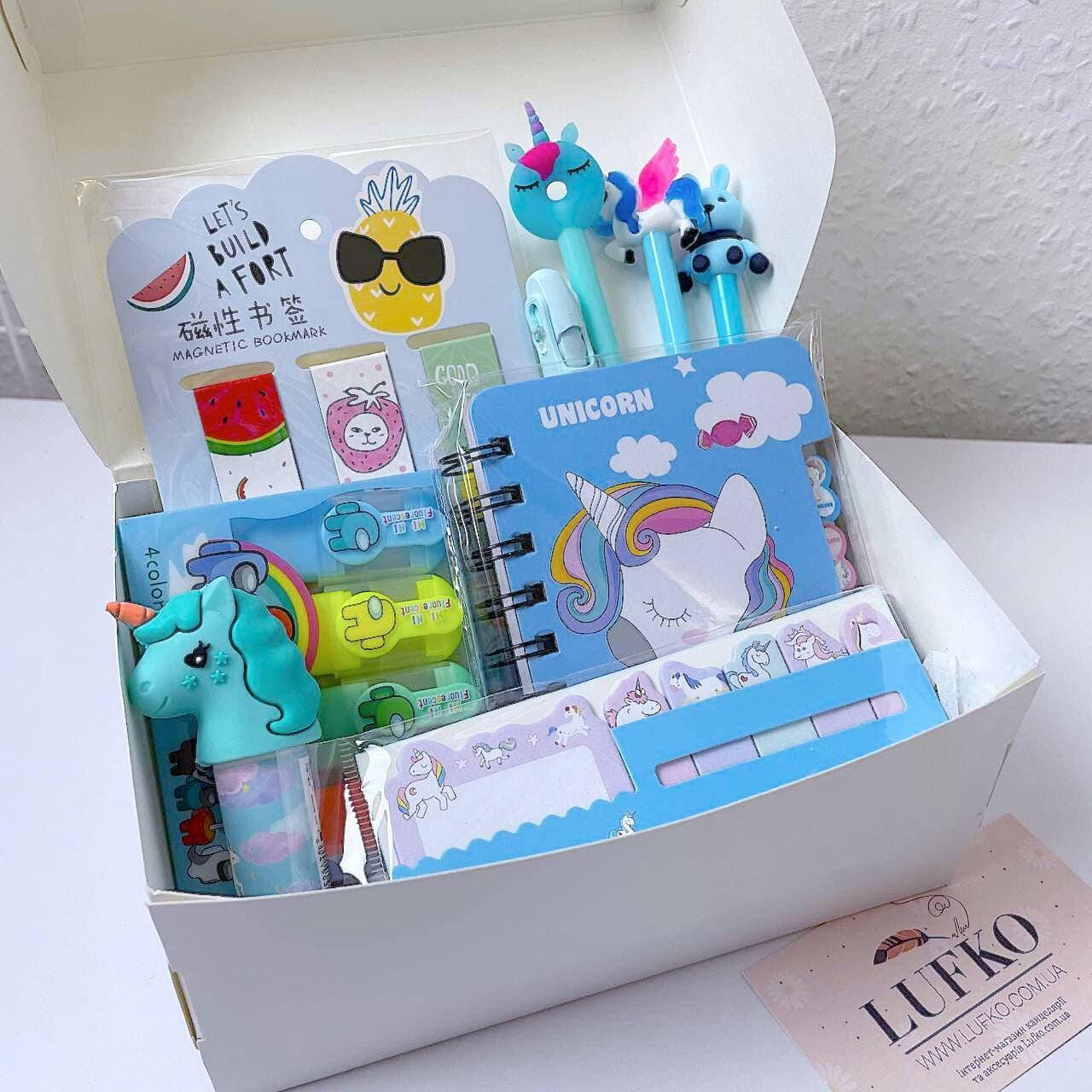 

Подарочный бокс канцелярии Unicorn S, Разные цвета