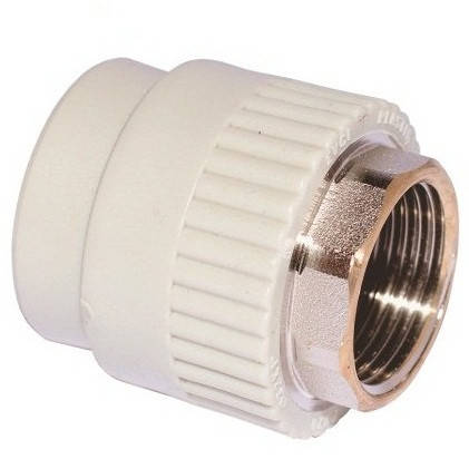 

Муфта д.50×1 1/2" с внутренней резьбой под ключ PP-R EVCI, Серый
