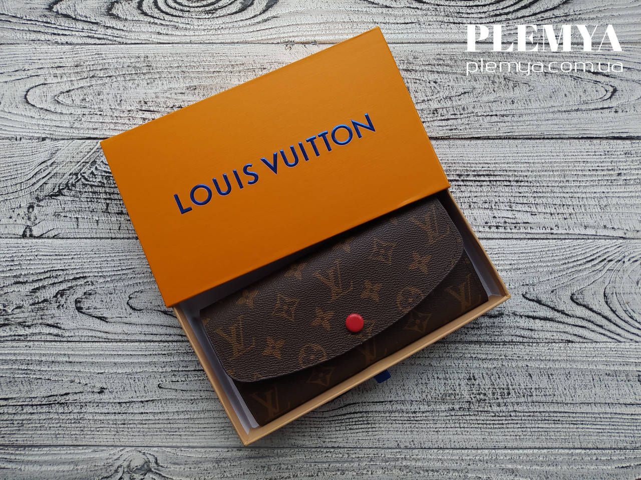 

Женский стильный портмоне луи витон с красной кнопкой Кошельки Louis Vuitton, Красный