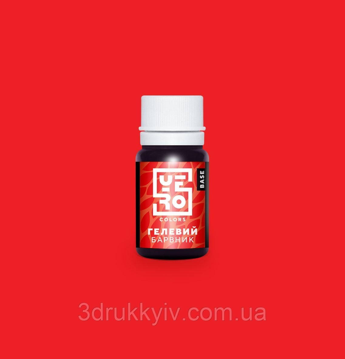 

Гелевый водорастворимый краситель пищевой YeroColors, красный, 10 г.