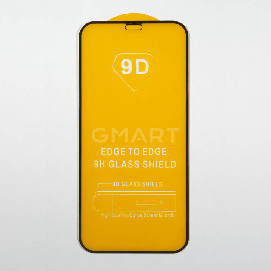 

Защитное стекло 9D для Apple iPhone 12 / 12 Pro черное, Черный