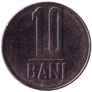 

Монета 10 бани. 2005-17 год, Румыния. (Г)