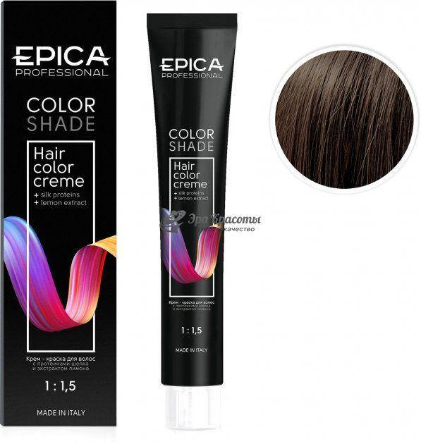 

Стойкая крем-краска 6.05 Темно-русый шоколад теплый Hair Color Cream Epica, 100 мл