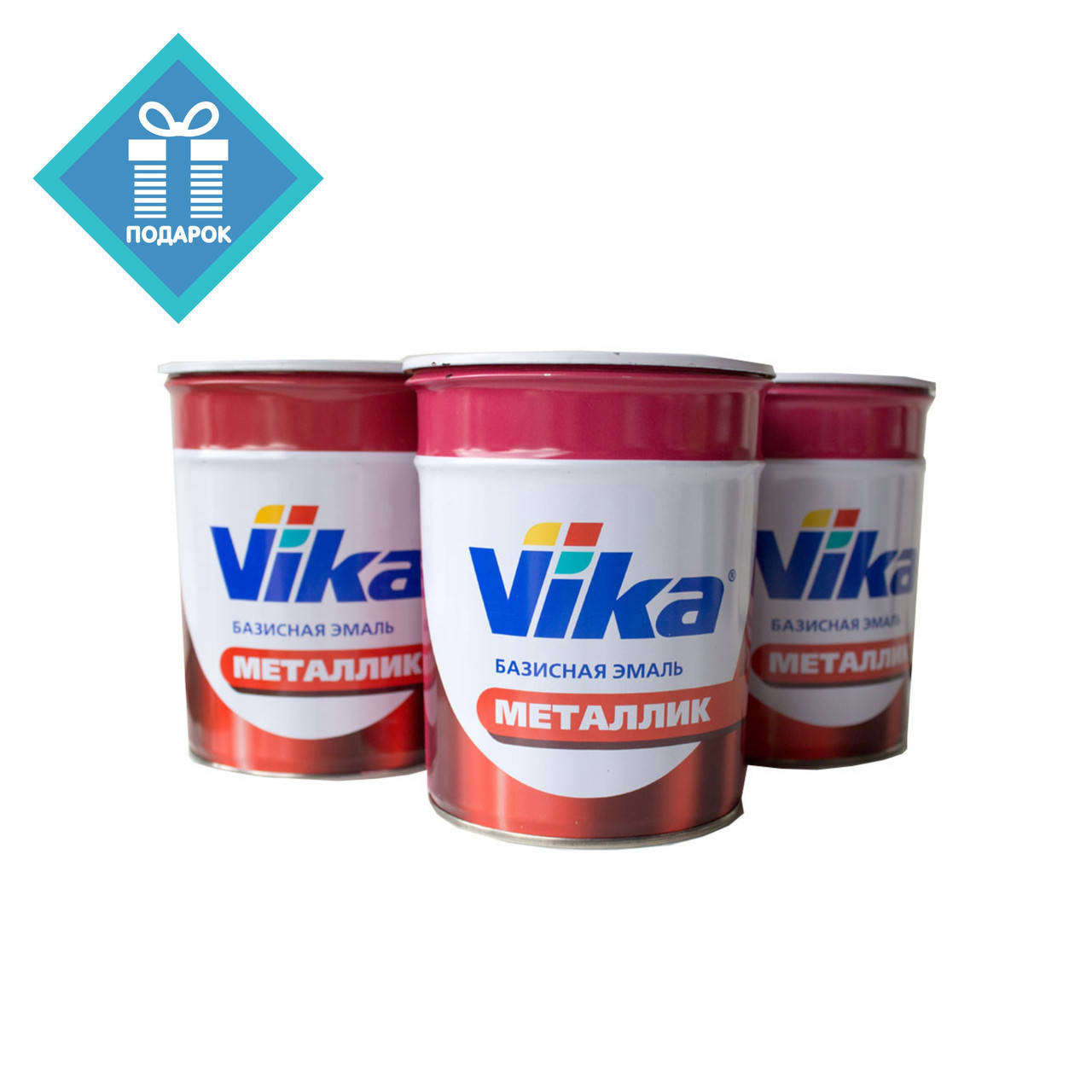 

Авто краска (автоэмаль) металлик Vika (Вика) 1л Колумбийская зелень 322