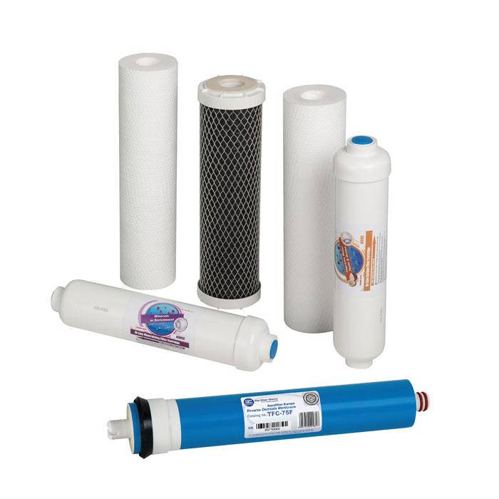 

Набор картриджей Aquafilter RO6-CRT + Мембрана Aquafilter 75 GPD