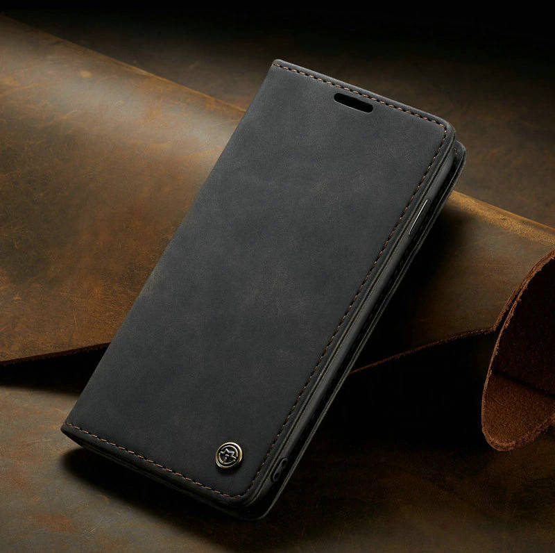 

Чехол книжка Caseme с магнитом для Xiaomi Redmi Note 8 Pro черный
