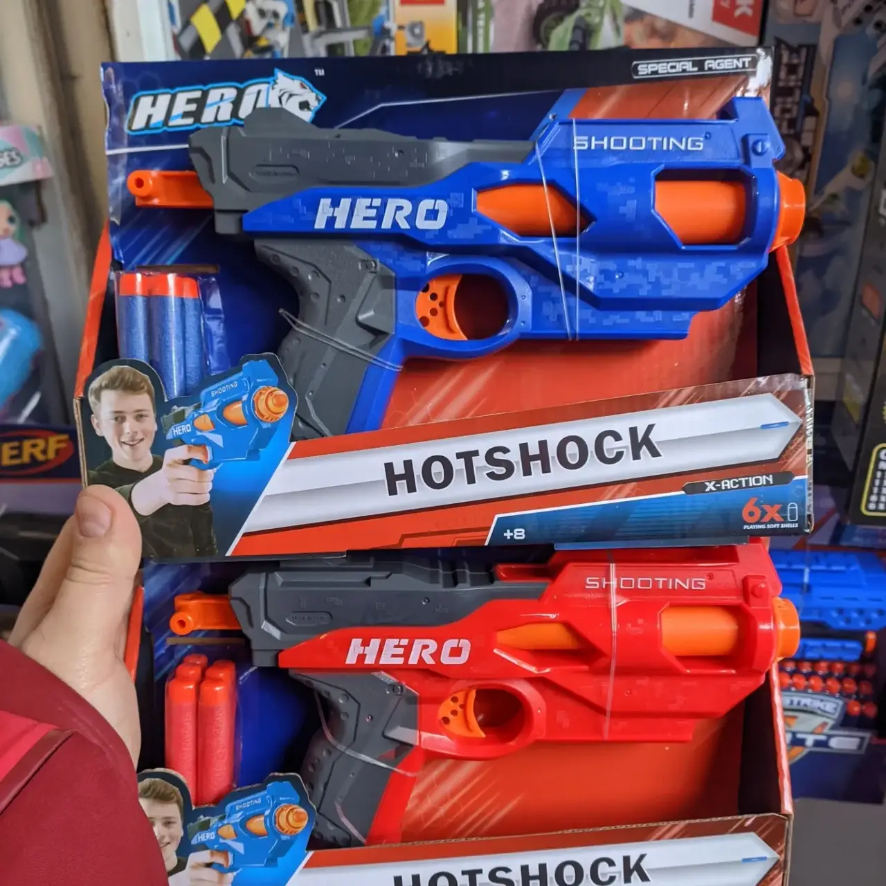 

Пистолет с мягкими пулями Nerf Hero качественный