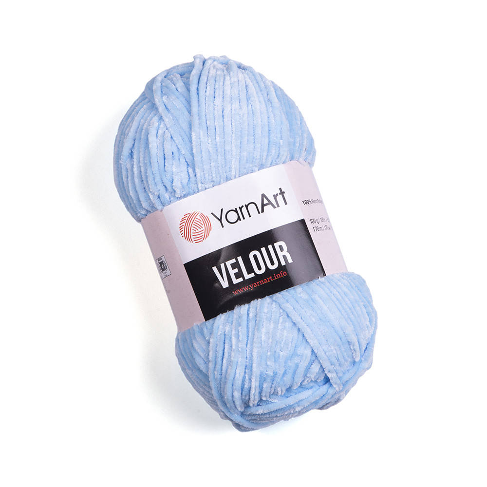 

Пряжа YarnArt Velour 851 голубой
