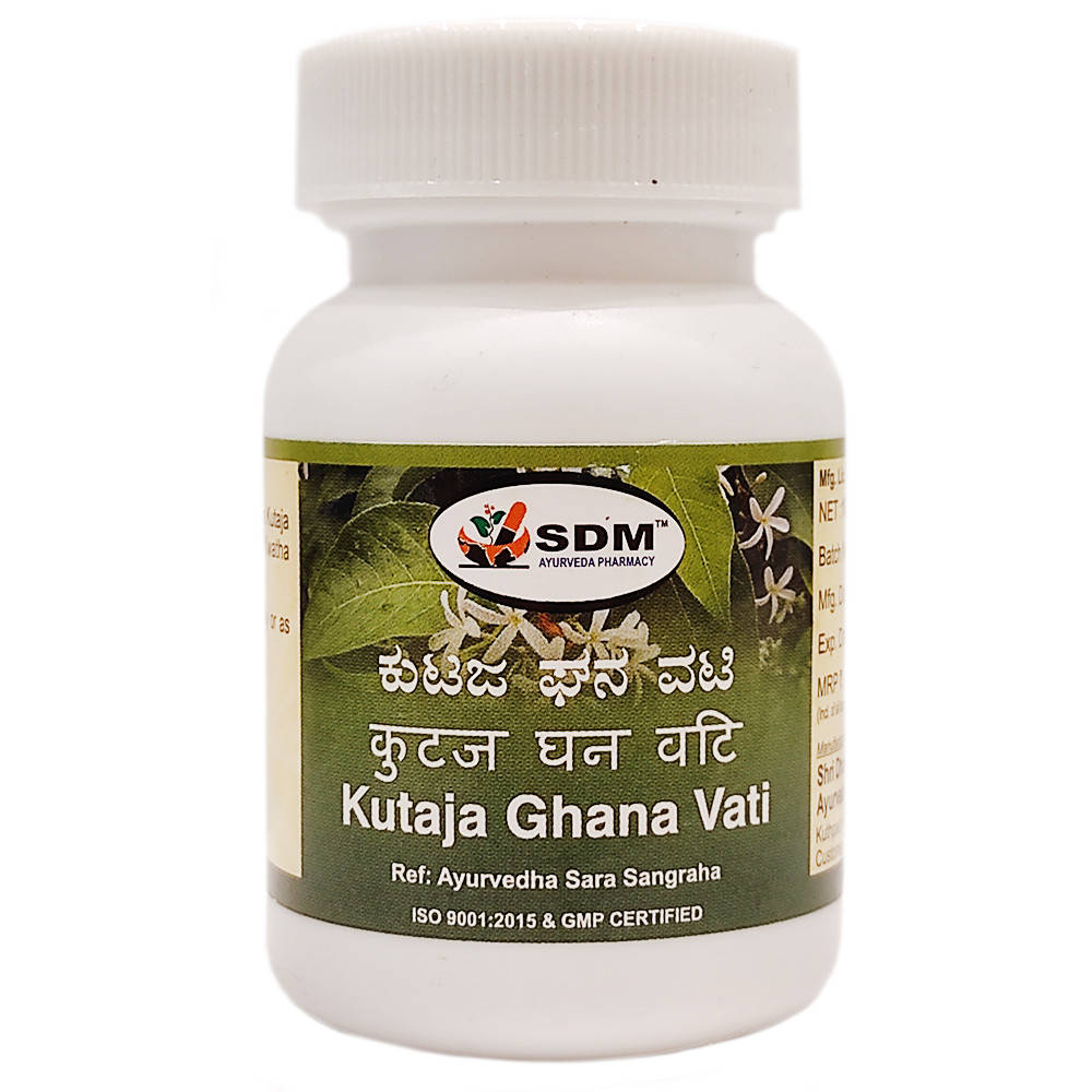 

Кутадж Гхан Вати (Kutaj Ghan Vati, SDM), 100 таб. - Аюрведа премиум качества