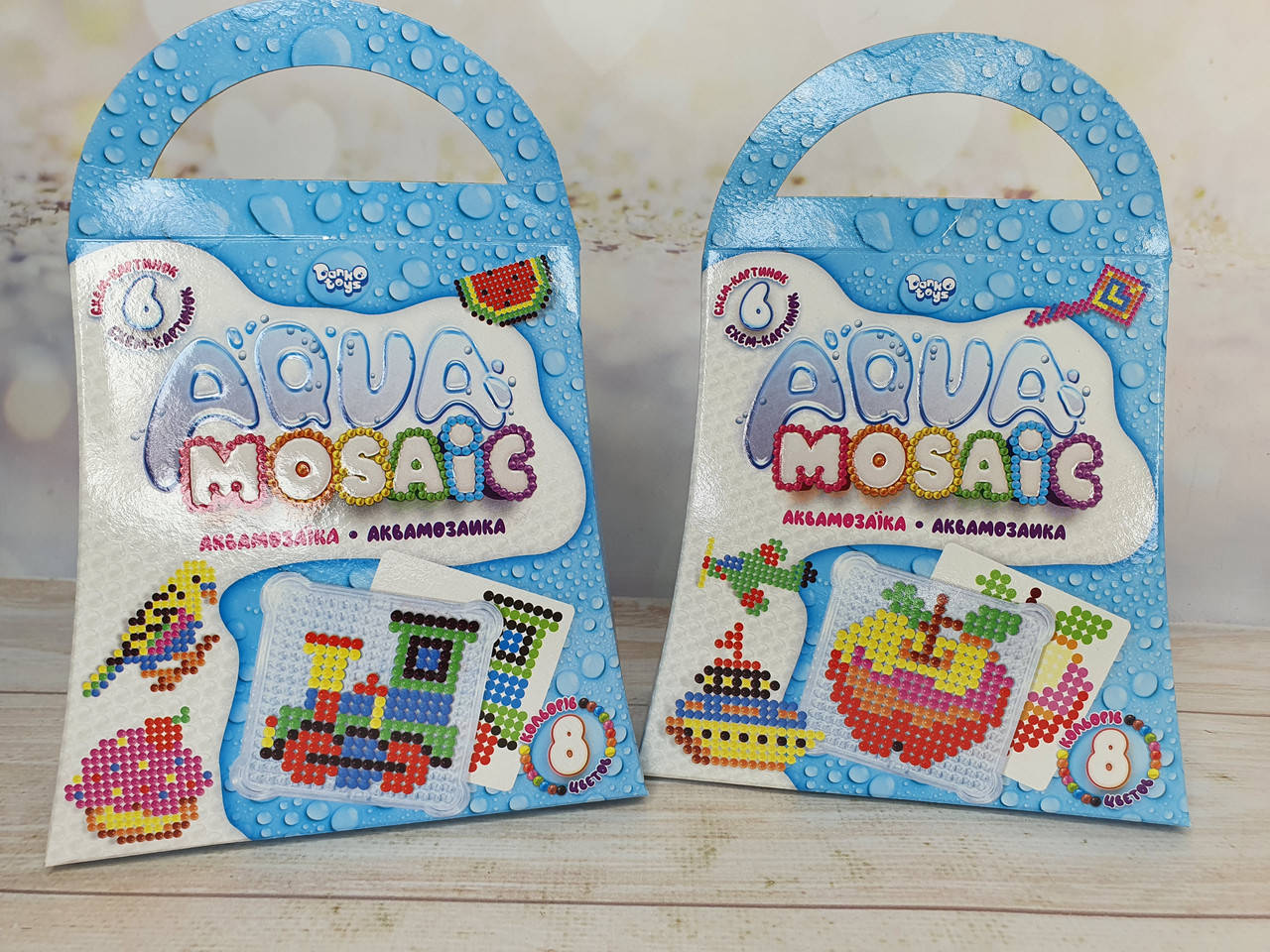 

Аквамозаика для детей 8 цветов в наборе комильфо "Aqua Mosaic" Danko Toys