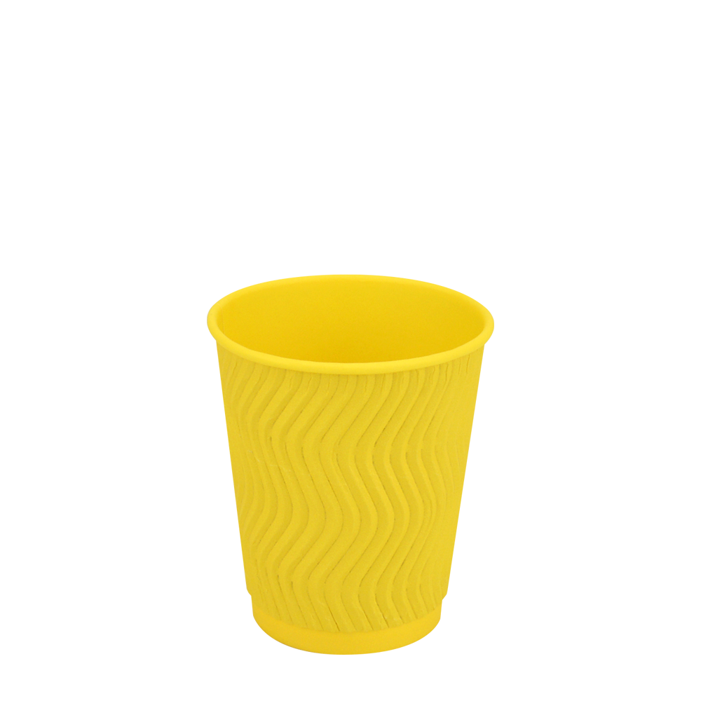 

Стакан бумажный гофрированный 175 мл Double YELLOW SUBMARINE, Желтый