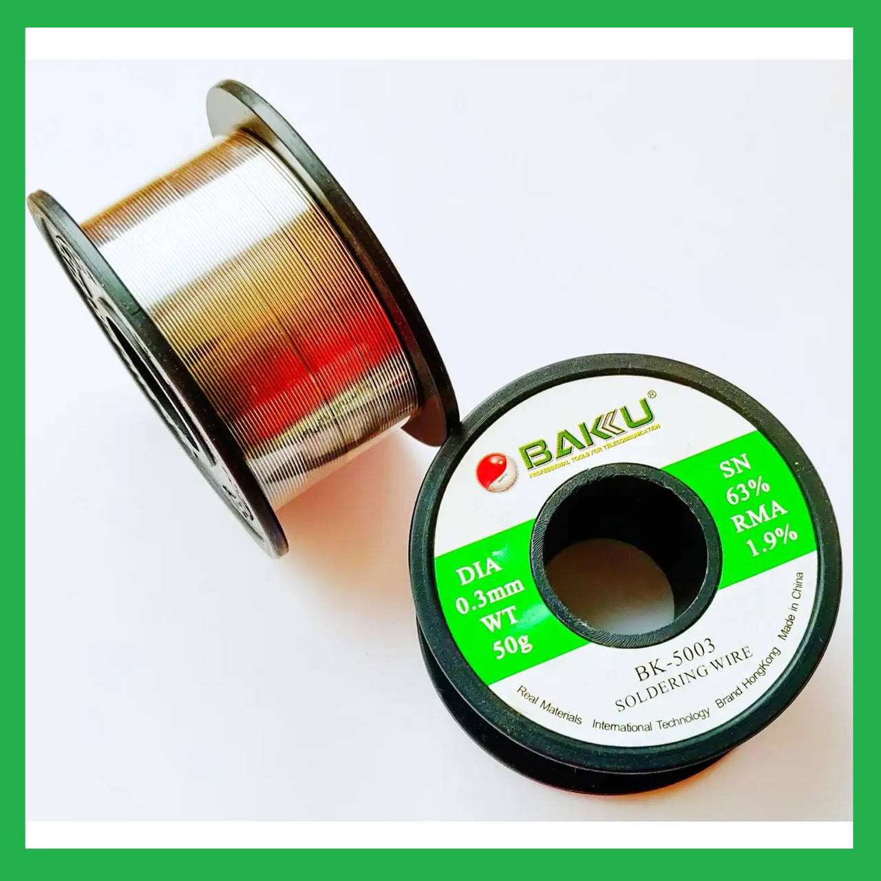 

Припой легкоплавкий BAKU BK-5005 диаметр 0,5 мм с флюсом.