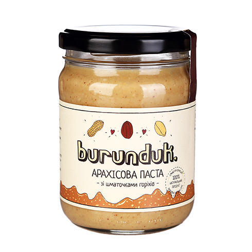 

Паста Арахис с кусочками арахиса 250г Burunduk