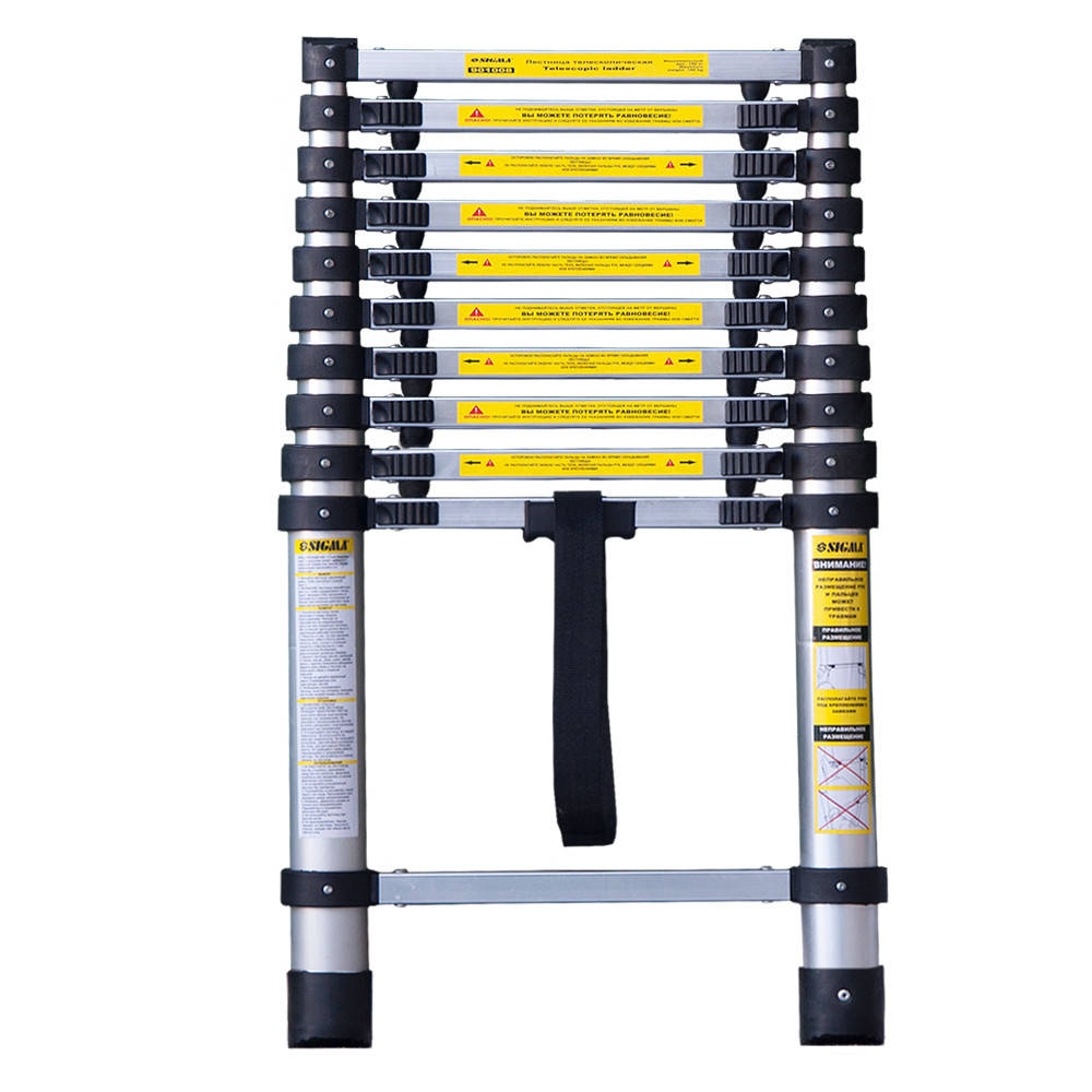 

Лестница телескопическая Sigma 1x10 алюминиевая, 3200 мм (5033344)