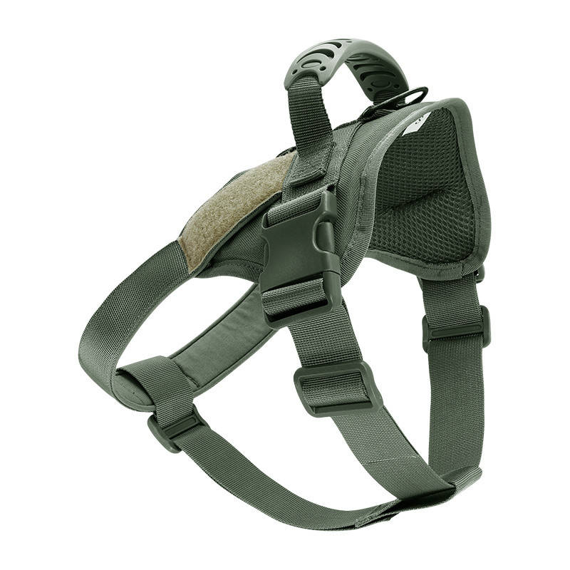 

Шлея для собак Harness, тактический жилет с ручкой, Зеленый L (70-90 см), Зелёный