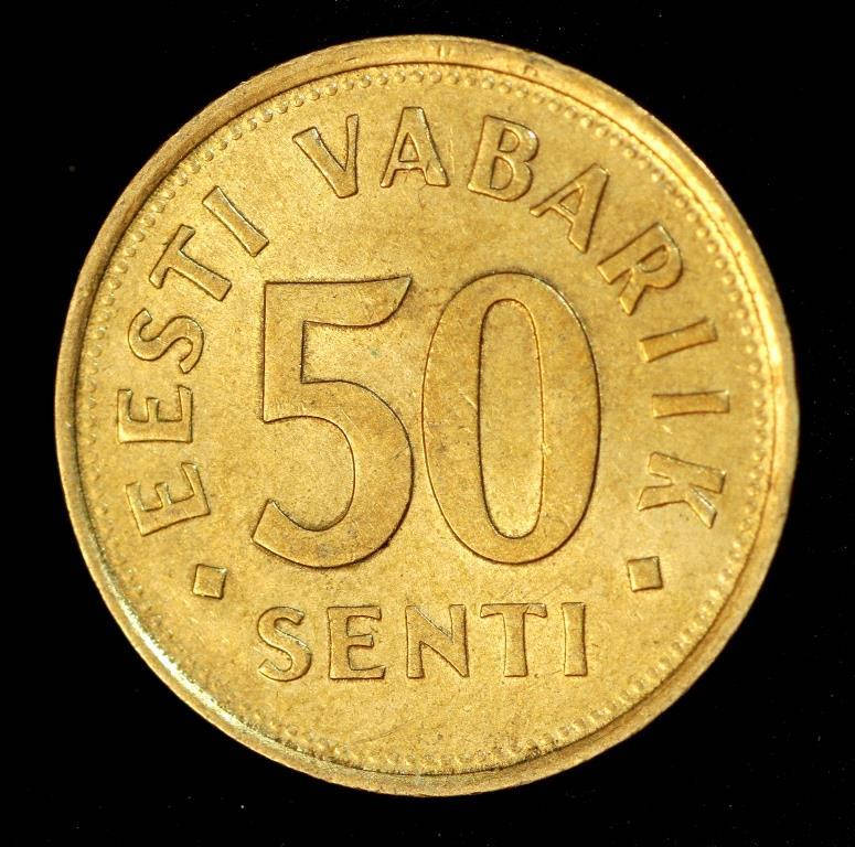 

Монета Эстонии 50 сентов 1992 г.