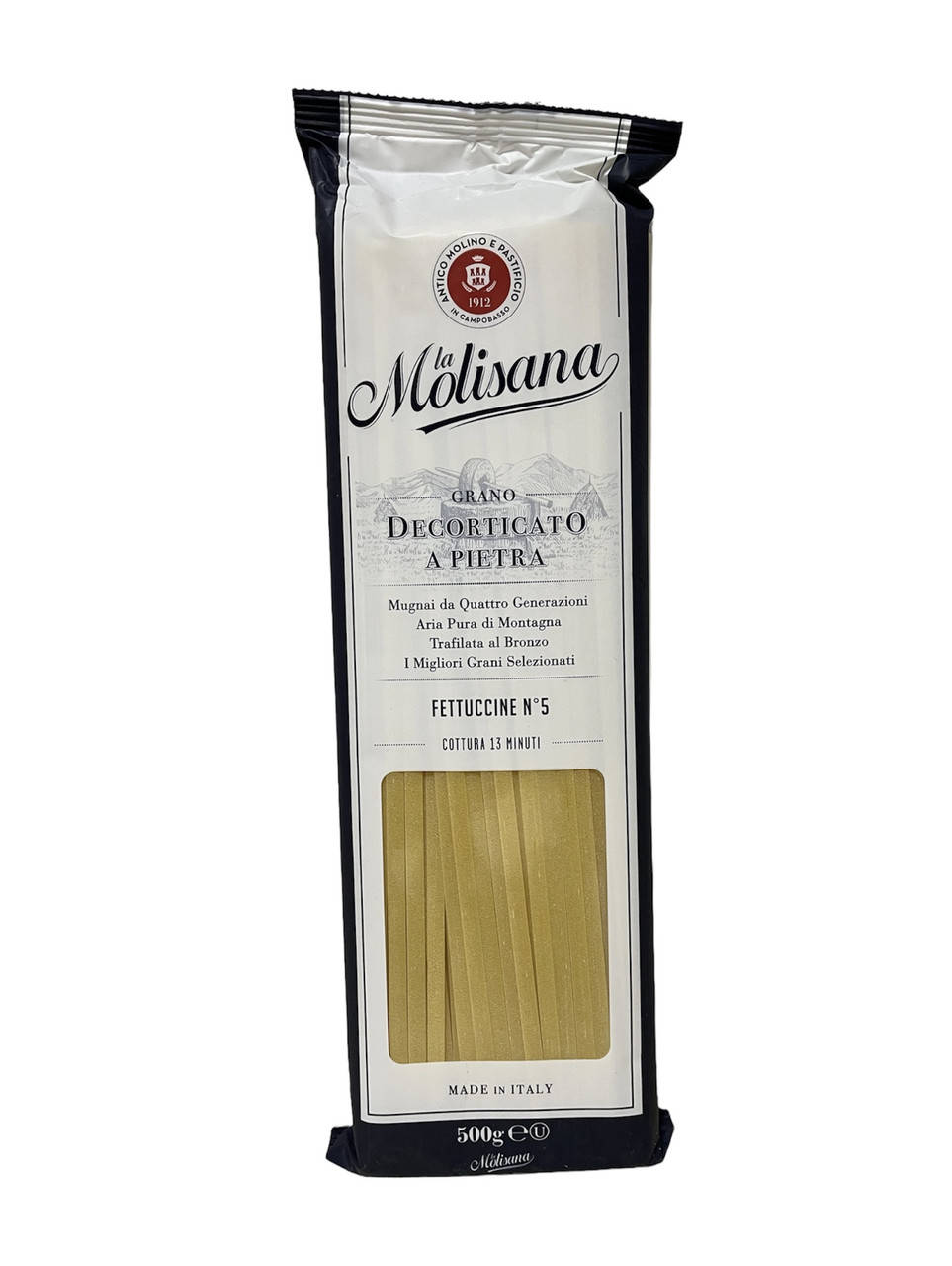 

Паста з твердих сортів пшениці La Molisana Fettuccine #5, 500 г, Італія 8004690050507