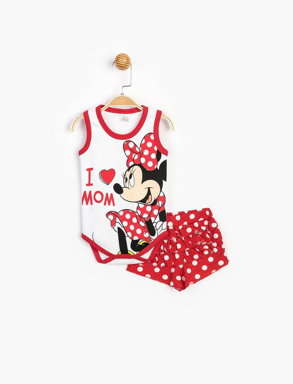 

Костюм (боди, шорты) Minnie Mouse Disney 6-9 месяцев ( 68-74см) разноцветный MN15631