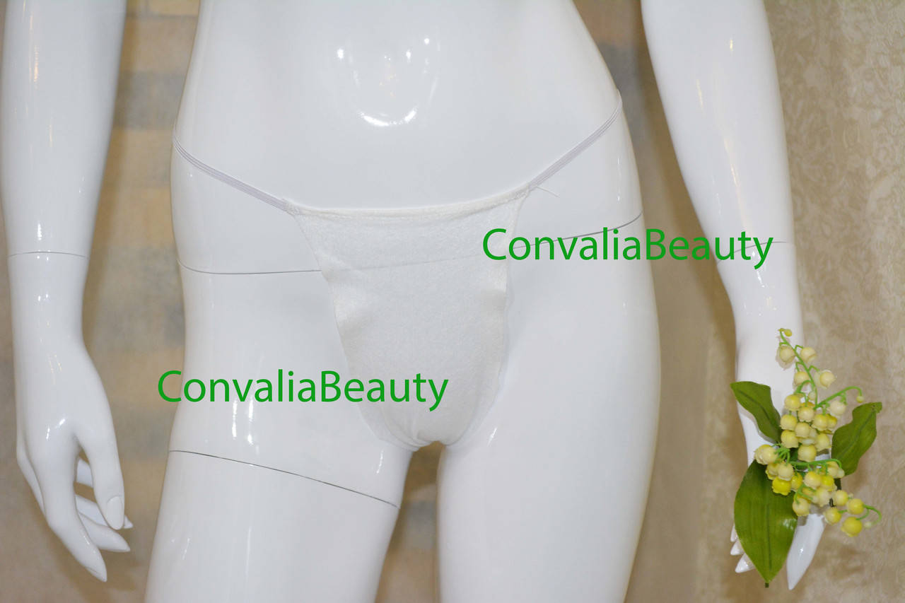 

Стрінги одноразові жіночі труси, білі, в інд. пак. ТМ Convalia Beauty, Белый
