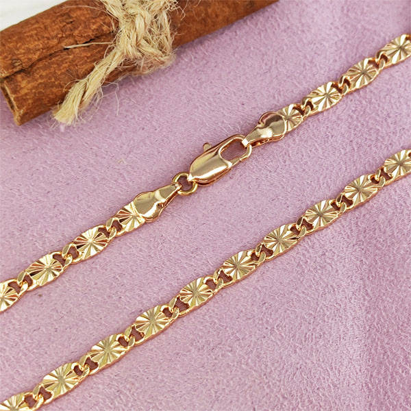 

Цепочка Xuping 50 см х 4 мм медицинское золото позолота 18К А/В 3-0406