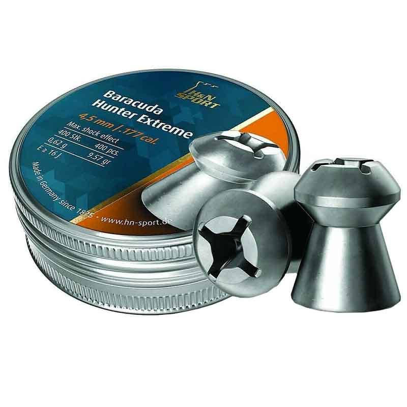 

Пули пневматические H&N Baracuda Hunter Extreme. Кал. 4,5 мм. Вес - 0,62 r. 400 шт/уп