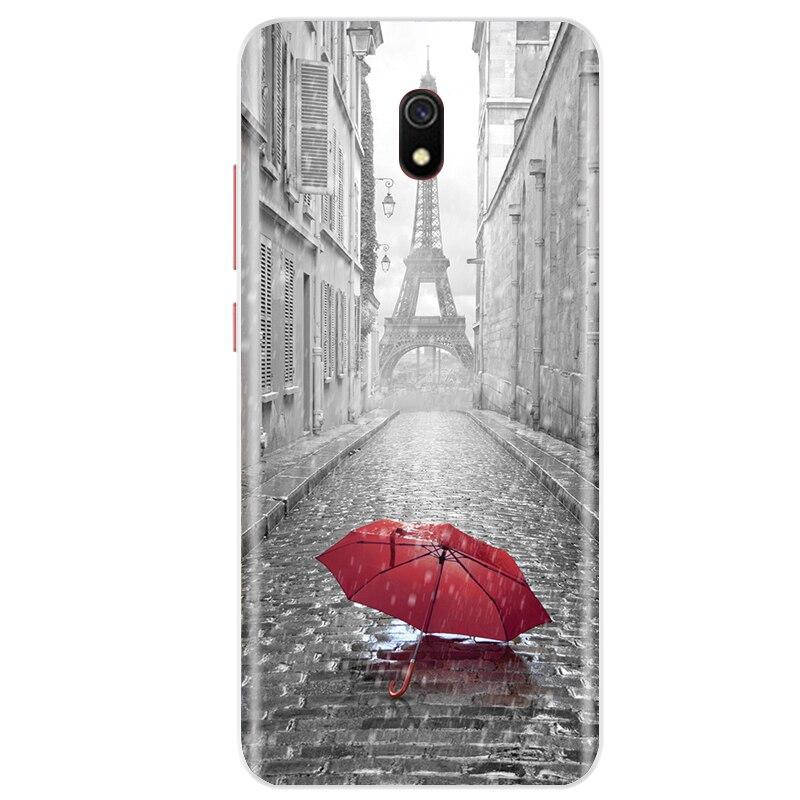 

Силиконовый чехол с рисунком для Xiaomi Redmi 8A (Париж), Прозрачный