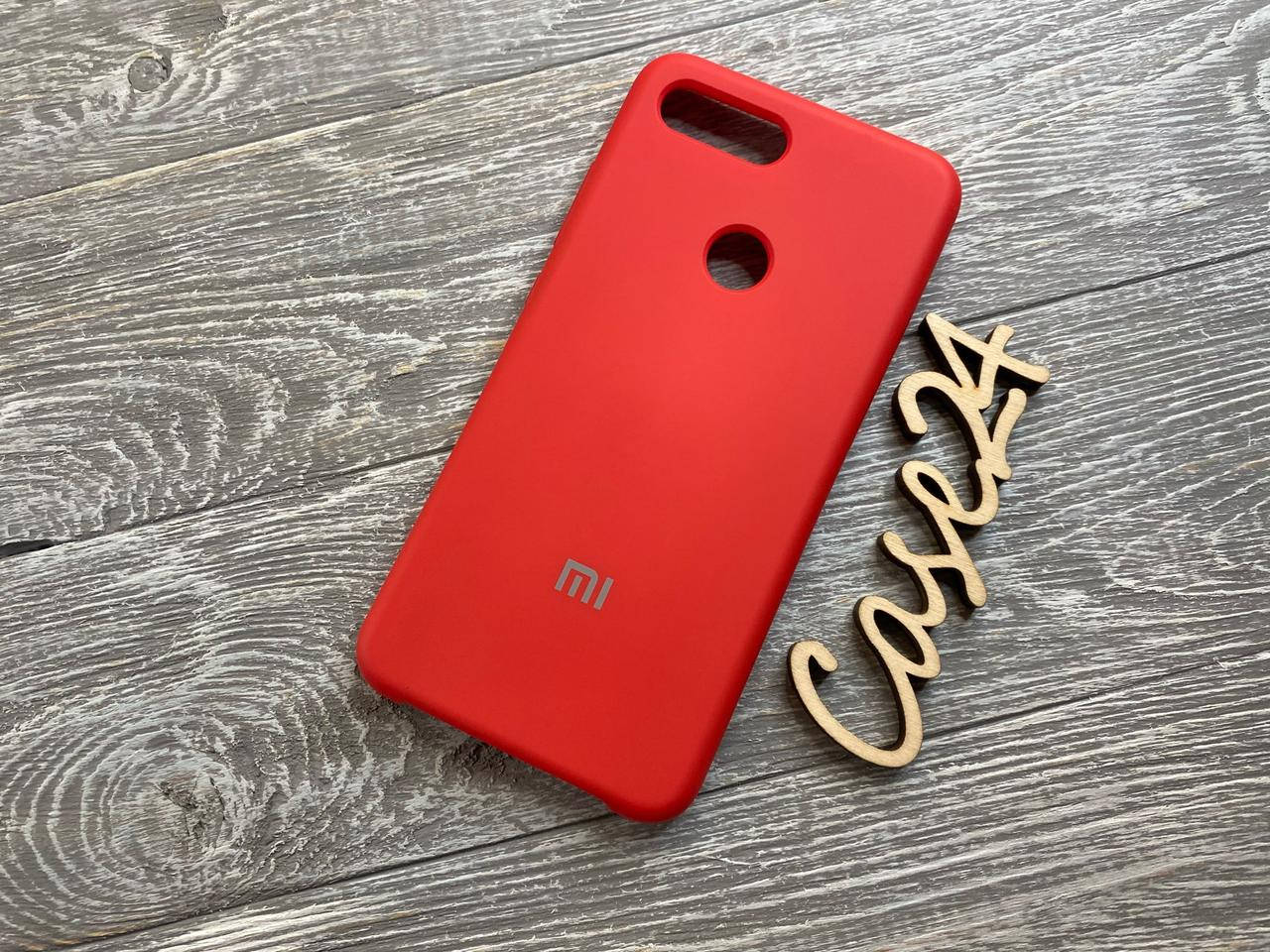 

Чехол Soft touch для Xiaomi Mi 8 Lite (8 цветов) красный