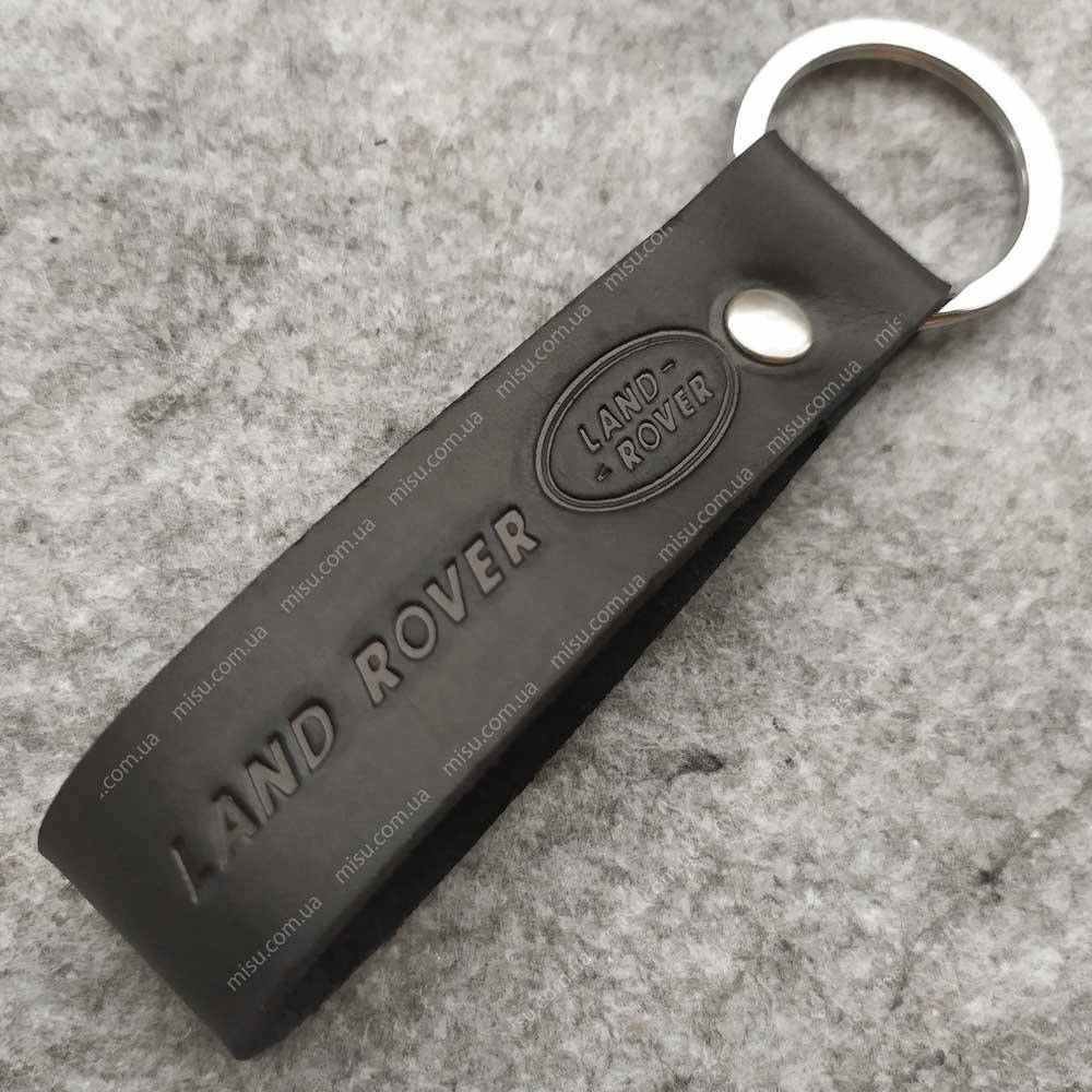 

Брелок для ключей Land Rover кожа с логотипом, Черный