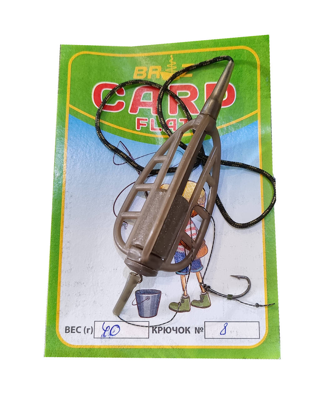 

Монтаж CARP FLAT метод трехгранный 30 гр (один крючок №8 на волосе, ледкор)