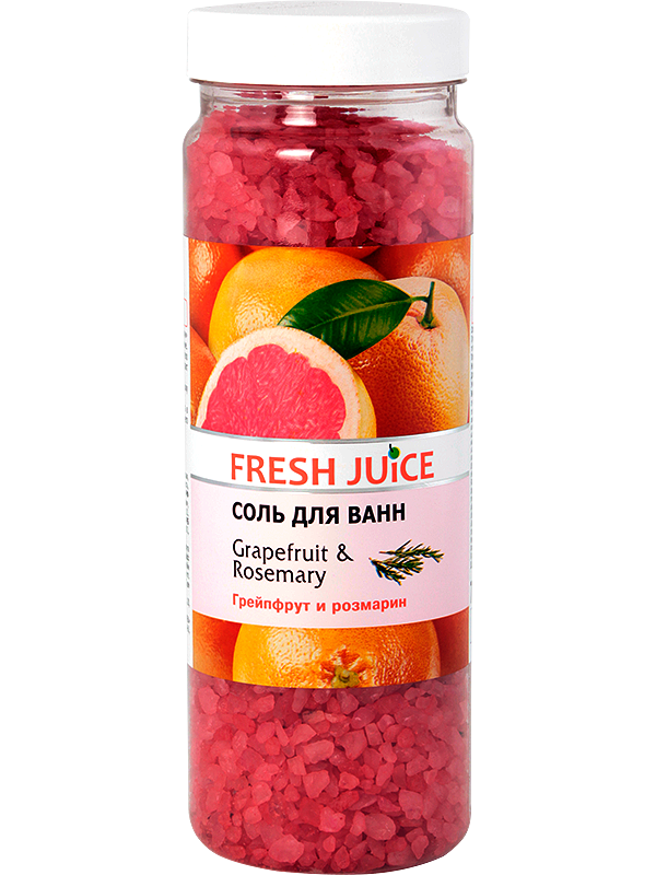 

Соль для ванн Grapefruit&Rosemary 700г Fresh Juice