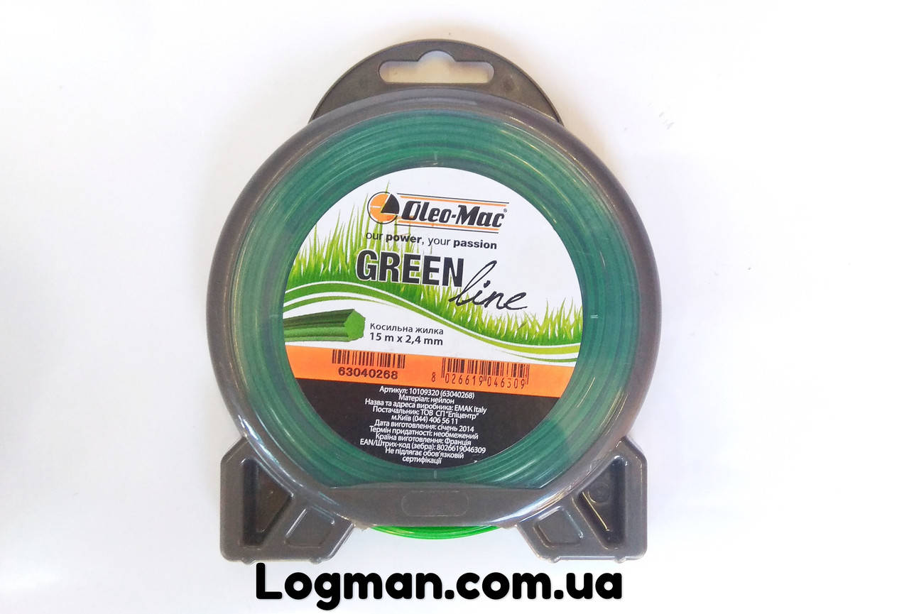 

Косильная Леска\Жилка, пятигранная(звездочка), Oleo-mac 2.4х15м