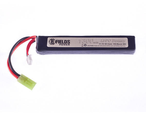 

Аккумулятор Li-Po 1300mAh 11,1V 15/30C [8FIELDS] (для страйкбола)