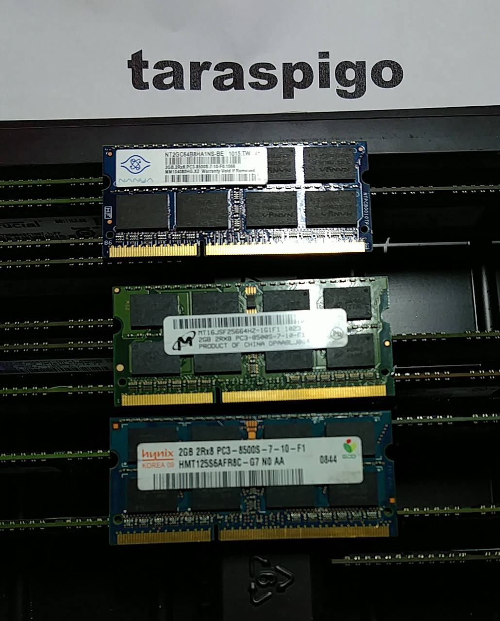 

SO-DIMM DDR3 на 2GB (PC3-8500) DDR3-1066 Intel/AMD Оперативная память для ноутбука