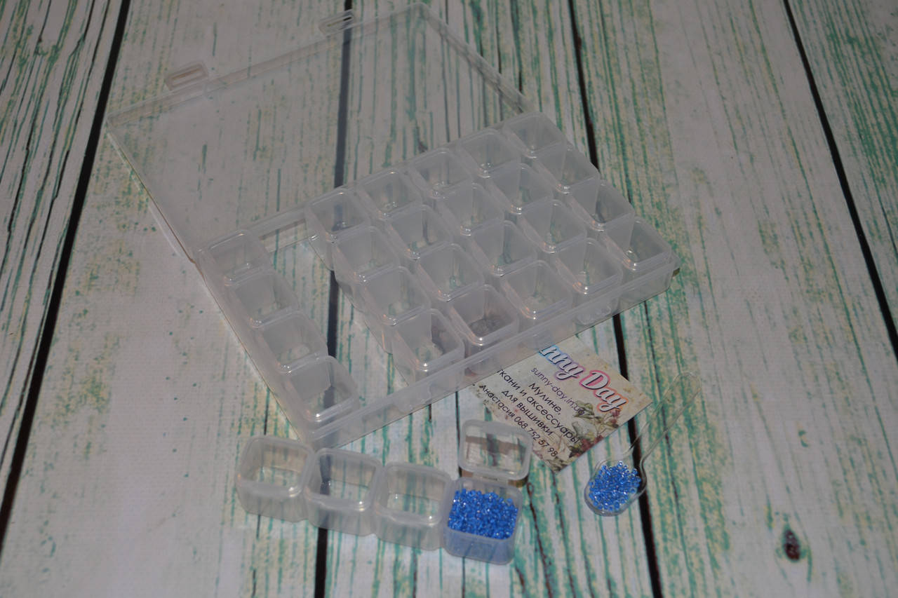 

Органайзер для бисера 28 ячеек